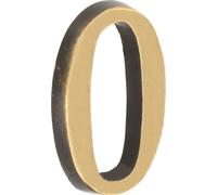 KOTARBAU® Chiffre "0" Patine Kolor Auto-collant 5 cm en laiton pour portes d'entrée