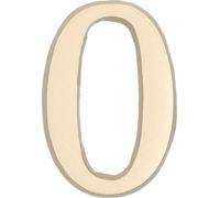 KOTARBAU® Chiffre "0" Satin Autocollant 5 cm en laiton pour portes d'entrée