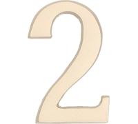 KOTARBAU® Chiffre "2" Satin Autocollant 5 cm en laiton pour portes d'entrée