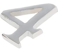 KOTARBAU® Chiffre "4" Chrome Autocollant 5 cm en laiton pour portes d'entrée
