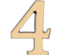 KOTARBAU® Chiffre "4" Patine Autocollant 5 cm en laiton pour portes d'entrée