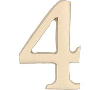 KOTARBAU® Chiffre "4" Satin Autocollant 5 cm en laiton pour portes d'entrée