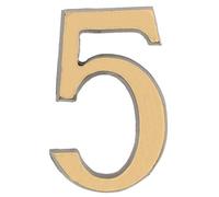 KOTARBAU® Chiffre 5 Patina autocollant 5 cm en laiton pour porte d'entrée