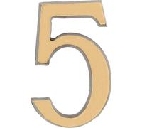 KOTARBAU® Chiffre "5" Patine Autocollant 5 cm en laiton pour portes d'entrée