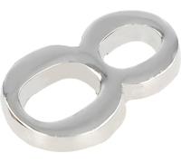 KOTARBAU® Chiffre "8" Chrome Autocollant 5 cm en laiton pour portes d'entrée
