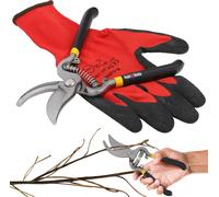 KOTARBAU® Cisaille à haies en acier avec poignée en caoutchouc 21 cm Sécateur pour rosiers Sécateur pour le jardin pour couper et tailler les branches