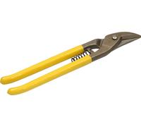KOTARBAU® Cisaille à tôle professionnelle pour tôles et profilés Droite 250 mm Forgée en acier à outils CrV avec poignées en caoutchouc