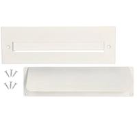 KOTARBAU® Clapet pour porte d'entrée - 275 x 90 mm - Blanc