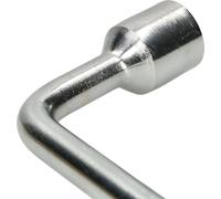 KOTARBAU® Clé de roue de voiture courbée 19 mm en acier au carbone Chromé