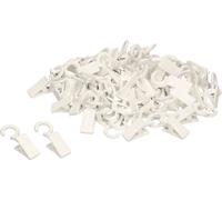 KOTARBAU® Clips à rideaux avec crochets pour rideaux Jeu de 100 pièces blanc