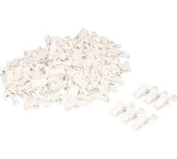 KOTARBAU® Clips à rideaux en plastique Jeu de 100 pcs. 22x12mm pour rails à rideaux