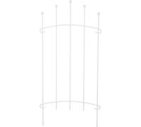 KOTARBAU® Clôture de parterre en acier avec décoration Bordure de parterre pour le jardin Boules blanches Clôture de parterre