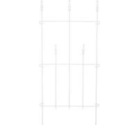 KOTARBAU® Clôture de parterre en acier avec décoration Bordure de parterre pour le jardin Dentelle blanche Clôture de parterre