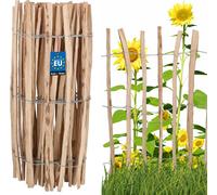 KOTARBAU® Clôture en lattes enroulables 5m en lattes de noisetier pour plantes et gazon 100 cm Clôture en châtaignier en noisetier Clôture en bois Clôture de jardin écart entre les lattes 7 - 8 cm