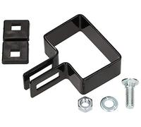 KOTARBAU® Collier d'extrémité rectangulaire 60x40mm Collier de clôture pour poteaux de clôture Noir Fixation de treillis de clôture