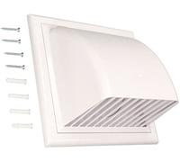 KOTARBAU® Conduit d'air mural - Diamètre : 150 mm - Sortie murale avec clapet anti-retour - Couvercle de ventilation pour systèmes de ventilation ronds