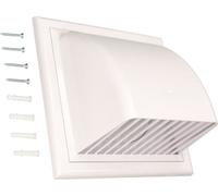 KOTARBAU® Conduite d'air Extraction murale Ø 150 mm Sortie murale avec clapet anti-retour Couverture de ventilation pour systèmes de ventilation ronds