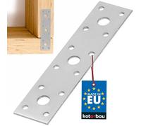 KOTARBAU® Connecteur plat de 150 x 35 mm | Connecteur droit en Acier galvanisé |Tôle perforée | Plaque Acier | Equerre Plate | Équerre Plate | Plaque Perforée | Patte de Fixation | Equerre Plate Metal