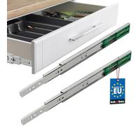 KOTARBAU® Coulisse À Sortie Totale 500 mm Avec Mécanisme De Fermeture Automatique En Acier | Glissière Pour Tiroir Charge Lourde | Coulisse Tiroir 500 mm | Glissière Tiroir | Glissière Pour Tiroir
