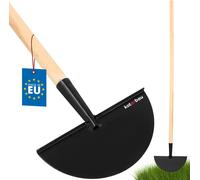 KOTARBAU® Coupe-bordures avec manche en bois 121cm Bois de hêtre Acier Demi-lune Coupe-bordures Coupe-herbe Enleveur de gazon Coupe-bordures manuel Coupe-herbe Outils de jardin Coupe-bordures