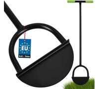 KOTARBAU® Coupe-bordures Bordures de gazon 23 cm Manche en acier 113 cm Outil de jardin Coupe-bordures Gazon Demi-ronde Coupe-bordures Renforcé