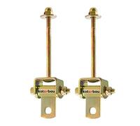 KOTARBAU® Crochet de balançoire 118 mm 2 pcs Palier à charnière Jouet Fixation balançoire Crochet de Fixation de balançoire Crochet de hamac Galvanisé Jaune Acier