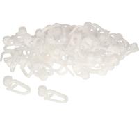 KOTARBAU® Crochets de surclipsage de rideaux pour rail PVC pour rideaux Jeu de 100 pièces