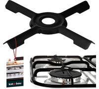 KOTARBAU® Croix de cuisinière à gaz émaillée 125 x 125 mm Tôle Support de casserole pour plaques de cuisson à gaz Support pour réchaud de camping Support Accessoires pour réchaud à gaz
