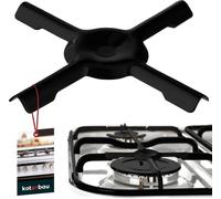 KOTARBAU® Croix de cuisinière à gaz émaillée 130x130 mm Tôle Rehausse de cuisinière à gaz Support de casserole pour plaques de cuisson à gaz Rehausse de cuisinière de camping Rehausse Accessoires de c