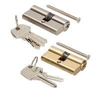 KOTARBAU Cylindre de serrure 25/25 en laiton - Cylindre de porte profilé - Serrure de sécurité double cylindre laitonné
