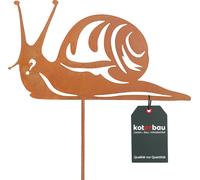 KOTARBAU® Décoration de jardin Figurines de rouille 22 cm Escargot Décoration de Noël Jardin Ecorost Fiches de jardin Noël Figurines de jardin & statues de jardin Fiches de rouille Décoration de jardi