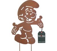 KOTARBAU® Décoration de jardin Figurines de rouille 55 cm Nain Décoration de Noël Jardin Ecorost Fiche de jardin Noël Figurines de jardin & statues de jardin Fiches de rouille Décoration de jardin pou