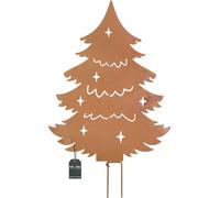 KOTARBAU® Décoration de jardin Figurines rouillées 85 cm Sapin de Noël Décoration de jardin Ecorost Fiches de jardin Noël Figurines de jardin & statues de jardin Fiches de jardin rouillées Décoration