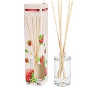 KOTARBAU® Diffuseur de parfum avec bâtonnets en ratan 45 ml fraise Parfum pour maison et appartement Bouteille de parfum d'ambiance