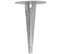KOTARBAU® Douille à enfoncer pour éclairage de jardin - Diamètre : 190 mm - En acier galvanisé - Piquet de terre - Ancrage au sol - Support de sol à enfoncer pour lampes de jardin - Douille de sol à