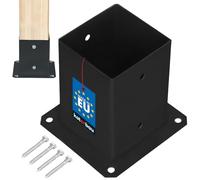 KOTARBAU® Douille à visser 100 x 100 mm Poteaux en bois carré Poteau Douille de sol Support de clôture Douille Plaque de sol Support de poteau Ancre Galvanisé à chaud Revêtement en poudre