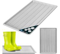 KOTARBAU® Égouttoir à chaussures 45x30cm Bac à chaussures Gris