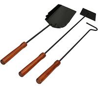 KOTARBAU® Ensemble de 3 pièces pour cheminée avec tisonnier, balayette et pelle
