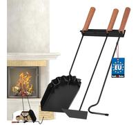 KOTARBAU Ensemble d'ustensiles pour cheminée - Installation murale - Support mural - Ensemble d'ustensiles pour cheminée - Outils - Besteck - Cheminée murale - Noir - Accessoires pour cheminée - Pelle