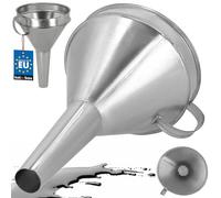 KOTARBAU entonnoir pour voiture essence - Entonnoir métal droit avec poignée - Grand 170 mm