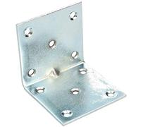 KOTARBAU® Équerre renforcée avec nervure 60 x 60 x 60 mm Équerre d'assemblage Acier Galvanisée Connecteurs pour le bois Équerre d'angle Support de Coin