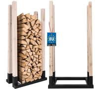 KOTARBAU® Étagère à bois de chauffage Intérieur 60cm Panier à bois de chauffage Acier revêtu par poudre Étagère à bois de chauffage Étagère à bois de chauffage Panier à bois pour bois de chauffage Éta