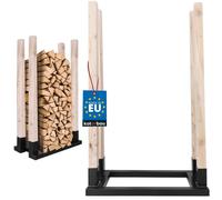 KOTARBAU® Étagère à bois de chauffage Intérieur 80cm Panier à bois de chauffage Acier revêtu par poudre Étagère à bois de chauffage Étagère à bois de chauffage Panier à bois pour bois de chauffage Éta