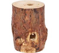 KOTARBAU® Feu suédois avec mèche d'allumage, torche de jardin, bougie dans un bloc de bois en mousse de bois