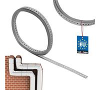 KOTARBAU® Feuillard Perforé, Bande Perforée 20 x 1 mm, en Acier Galvanisé
