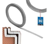 KOTARBAU® Feuillard Perforé, Bande Perforée 20 x 1 mm, en Acier Galvanisé