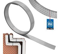 KOTARBAU® Feuillard Perforé, Bande Perforée 80 x 2 mm, en Acier Galvanisé