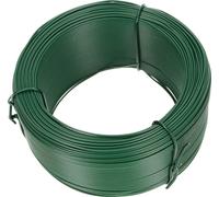KOTARBAU® Fil de jardin 0,7 x 100 m revêtement PVC Vert Fil pour plantes Fil de bricolage Fil de tension Fil de clôture pour lier des plantes Galvanisé