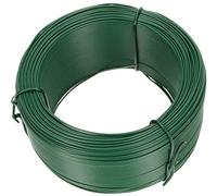 KOTARBAU® Fil de jardin 0,7 x 100 m Revêtement PVC Vert Fil pour plantes Fil pour bricolage Fil de liaison Fil de tension Fil de clôture pour l'attache des plantes Galvanisé