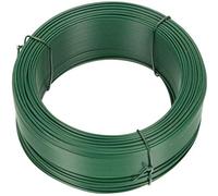 KOTARBAU® Fil de jardin 1,20 x 100m Revêtement PVC Vert Fil pour plantes Fil à lier Fil de tension Fil de clôture Galvanisé pour lier les plantes